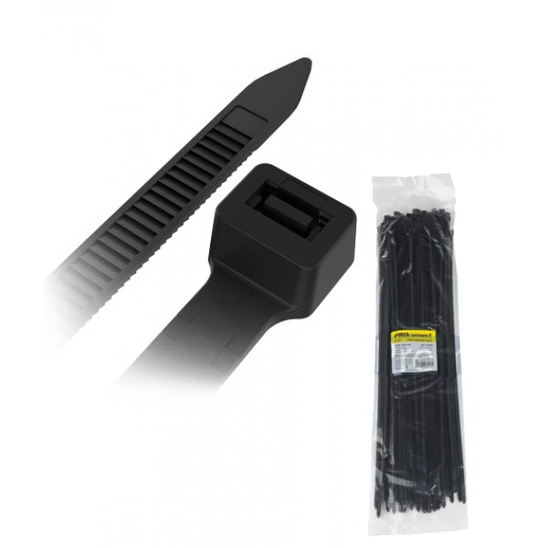 Хомут-стяжкa нейлоновая 400x4,8мм