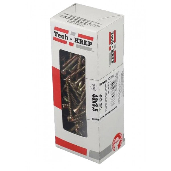 Шуруп универсальный потай, 3,5*40 мм