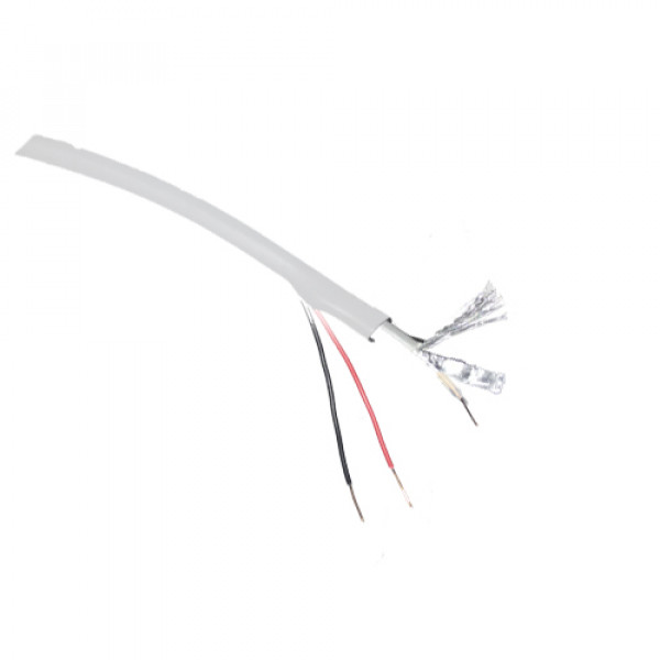 Кабель КВК-В-2х0,5 мм экранированный белый